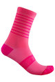 CASTELLI Șosete clasice de ciclism - SUPERLEGGERA 12 LADY - roz