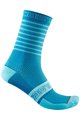 CASTELLI Șosete clasice de ciclism - SUPERLEGGERA 12 LADY - albastru/albastru deschis