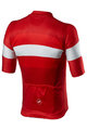 CASTELLI Tricou de ciclism cu mânecă scurtă - LA MITICA - alb/roșu