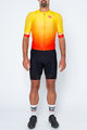 CASTELLI Tricoul și pantaloni scurți de ciclism - AERO RACE II - negru/galben/roșu