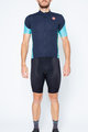 CASTELLI Tricoul și pantaloni scurți de ciclism - ENTRATA - negru/albastru