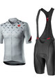 CASTELLI Tricoul și pantaloni scurți de ciclism - AVANTI - negru/argintiu/gri