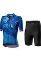 CASTELLI Tricoul și pantaloni scurți de ciclism - CLIMBER'S 2.0 - albastru/negru
