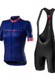 CASTELLI Tricou de ciclism cu mânecă scurtă - GRADIENT LADY - mov/roz/negru
