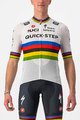 CASTELLI Tricou de ciclism cu mânecă scurtă - QUICK-STEP 2022 COMPETIZIONE - curcubeu/alb