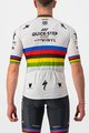 CASTELLI Tricou de ciclism cu mânecă scurtă - QUICK-STEP 2022 COMPETIZIONE - curcubeu/alb