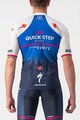 CASTELLI Tricou de ciclism cu mânecă scurtă - QUICK-STEP 2022 COMPETIZIONE - albastru/alb