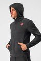 CASTELLI Hanorac de ciclism - MILANO FZ FLEECE - negru