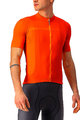 CASTELLI Tricoul și pantaloni scurți de ciclism - CLASSIFICA - portocaliu/negru