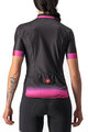 CASTELLI Tricoul și pantaloni scurți de ciclism - GRADIENT LADY - negru/roz
