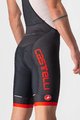 CASTELLI Pantaloni scurți de ciclism cu bretele - COMPETIZIONE KIT - negru/roșu
