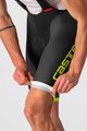 CASTELLI Pantaloni scurți de ciclism cu bretele - COMPETIZIONE KIT - galben/negru