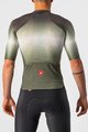 CASTELLI Tricou de ciclism cu mânecă scurtă - AERO RACE 6.0 - antracit/verde