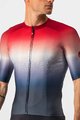 CASTELLI Tricou de ciclism cu mânecă scurtă - AERO RACE 6.0 - roșu/alb/albastru