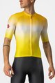 CASTELLI Tricou de ciclism cu mânecă scurtă - AERO RACE 6.0 - galben/alb