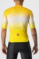 CASTELLI Tricou de ciclism cu mânecă scurtă - AERO RACE 6.0 - galben/alb