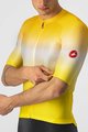 CASTELLI Tricou de ciclism cu mânecă scurtă - AERO RACE 6.0 - galben/alb