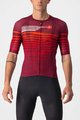 CASTELLI Tricou de ciclism cu mânecă scurtă - CLIMBER'S 3.0 - roșu/bordo