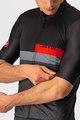 CASTELLI Tricou de ciclism cu mânecă scurtă - A BLOCCO - negru/gri/roșu