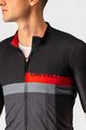 CASTELLI Tricou de ciclism cu mânecă scurtă - A BLOCCO - negru/gri/roșu