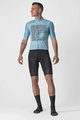 CASTELLI Tricou de ciclism cu mânecă scurtă - BAGARRE - albastru
