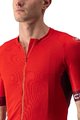 CASTELLI Tricou de ciclism cu mânecă scurtă - ENTRATA VI - bordo/roșu