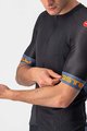 CASTELLI Tricou de ciclism cu mânecă scurtă - ENTRATA VI - albastru/portocaliu/negru