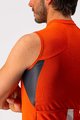 CASTELLI Tricoul de ciclism fără mâneci - ENTRATA VI - gri/portocaliu