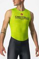 CASTELLI Tricou de ciclism fără mâneci - PRO MESH BL - galben