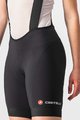 CASTELLI Pantaloni scurți de ciclism cu bretele - ENDURANCE LADY  - negru