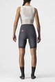 CASTELLI Pantaloni scurți de ciclism fără bretele - VELOCISSIMA 3 LADY - gri/argintiu/roz