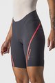 CASTELLI Pantaloni scurți de ciclism fără bretele - VELOCISSIMA 3 LADY - gri/argintiu/roz