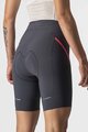 CASTELLI Pantaloni scurți de ciclism fără bretele - VELOCISSIMA 3 LADY - gri/argintiu/roz