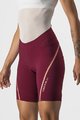 CASTELLI Pantaloni scurți de ciclism fără bretele - VELOCISSIMA 3 LADY - bordo