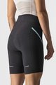 CASTELLI Pantaloni scurți de ciclism fără bretele - VELOCISSIMA 3 LADY - negru/albastru deschis