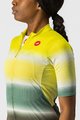 CASTELLI Tricou de ciclism cu mânecă scurtă - DOLCE LADY - verde/galben