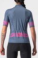 CASTELLI Tricoul și pantaloni scurți de ciclism - FENICE LADY - negru/albastru/roz