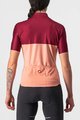 CASTELLI Tricou de ciclism cu mânecă scurtă - VELOCISSIMA LADY - bordo/roz