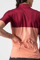 CASTELLI Tricou de ciclism cu mânecă scurtă - VELOCISSIMA LADY - bordo/roz