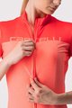 CASTELLI Tricou de ciclism cu mânecă scurtă - VELOCISSIMA LADY - roz/portocaliu