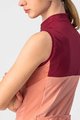 CASTELLI Tricoul de ciclism fără mâneci - VELOCISSIMA LADY - bordo/roz