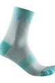 CASTELLI Șosete clasice de ciclism - VELOCISSIMA 12 LADY - albastru deschis/gri