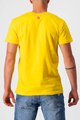 CASTELLI Tricou de ciclism cu mânecă scurtă - VENTAGLIO TEE - galben