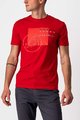 CASTELLI Tricou de ciclism cu mânecă scurtă - MAURIZIO TEE - roșu