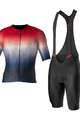 CASTELLI Tricoul și pantaloni scurți de ciclism - AERO RACE 6.0 - alb/albastru/negru/roșu