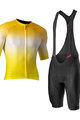 CASTELLI Tricoul și pantaloni scurți de ciclism - AERO RACE 6.0 - galben/negru