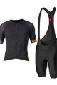 CASTELLI Tricoul și pantaloni scurți de ciclism - ENTRATA VI - albastru/negru/portocaliu