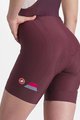 CASTELLI Pantaloni scurți de ciclism cu bretele - PRIMA LADY - bordo