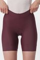 CASTELLI Pantaloni scurți de ciclism fără bretele - PRIMA LADY - bordo