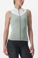 CASTELLI Tricoul de ciclism fără mâneci - SOLARIS LADY - verde/fildeş